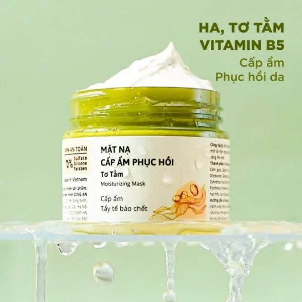 Mặt Nạ Cấp Ẩm Phục Hồi Tơ Tằm